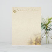 Papeterie Boîte-Cadeau Or de Noël (Debout devant)