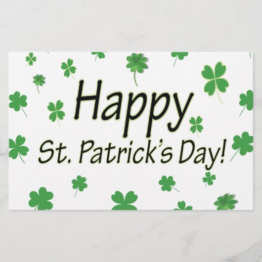 Papeterie Bon Jour de la Saint Patrick (Devant)