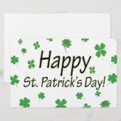 Papeterie Bon Jour de la Saint Patrick (Devant / Derrière)