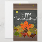 Papeterie bon thanksgiving (Devant / Derrière)