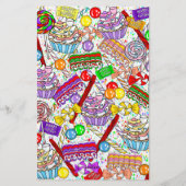 Papeterie Bonbons et gâteaux Whimsical personnalisés (Dos)