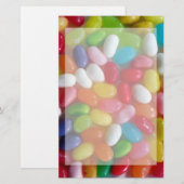 Papeterie Bonbons jelly beans colorés (Devant / Derrière)