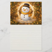 Papeterie Bonhomme de neige (Devant)