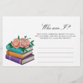 Papeterie Books - Who am I bridal shower game (Devant)
