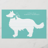 Papeterie Bordure Collie Chien Chien Chien Puppy (Devant)