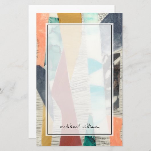 Papeterie Bordure couleur II (Devant / Derrière)