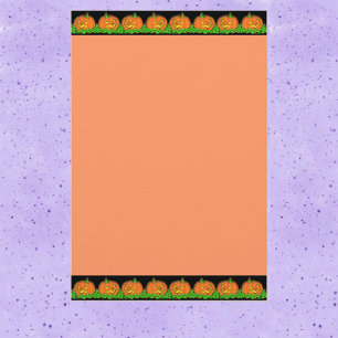 Papeterie Bordure de citrouille vintage Halloween