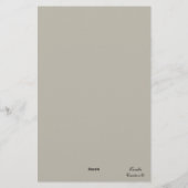 Papeterie Bordure de Noël de Buon Natale Snowman (Dos)