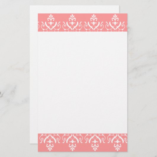 Papeterie Bordure en blanc (Devant / Derrière)