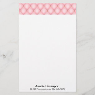 Papeterie Bordure en diamant poli rose de luxe
