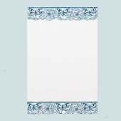 Papeterie Bordure florale papillon