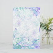 Papeterie Bordure florale soignée (Debout devant)