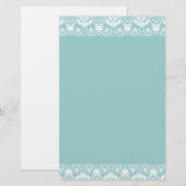 Papeterie Bordure Lacy Damask (Devant / Derrière)