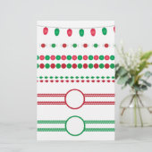 Papeterie bordures de noël cadre vacances (Debout devant)