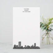 Papeterie Boston Skyline Etched 01 (Debout devant)