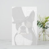 Papeterie Boston Terrier, Formal Hound et Casquette (Debout devant)