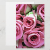 Papeterie Boucles roses (Devant / Derrière)