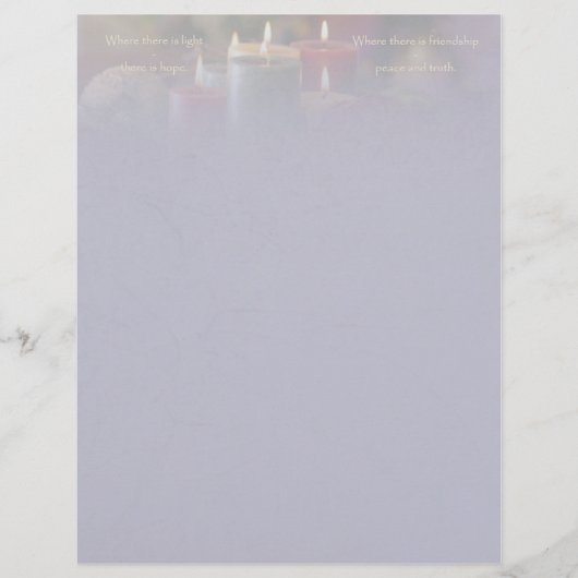 Papeterie Bougie de Noël (Devant)