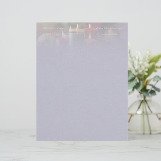 Papeterie Bougie de Noël (Debout devant)