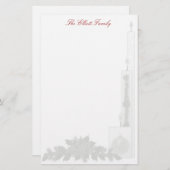 Papeterie - Bougies de Noël (Devant / Derrière)