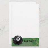 Papeterie Boule 8 (Devant / Derrière)