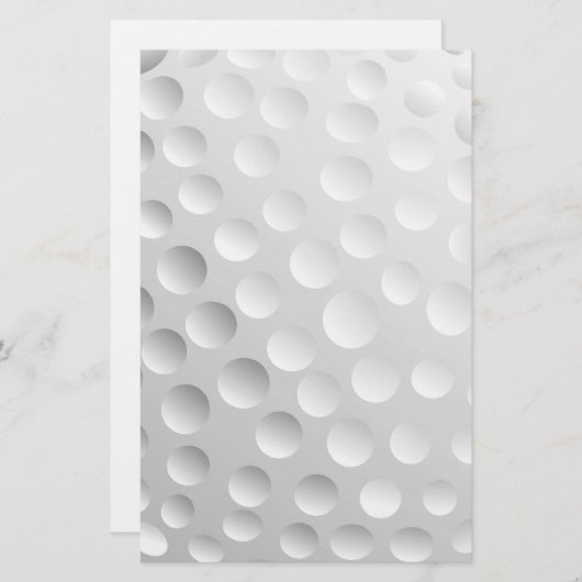 Papeterie Boule de golf (Devant / Derrière)