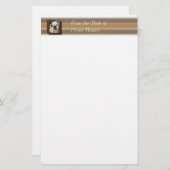 Papeterie Bouledogue anglais stationnaire - du bureau de… (Devant / Derrière)