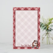Papeterie Bouledogue rouge de plaid (Debout devant)