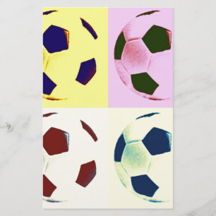 Papeterie Boules de soccer pop art