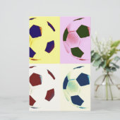 Papeterie Boules de soccer pop art (Debout devant)