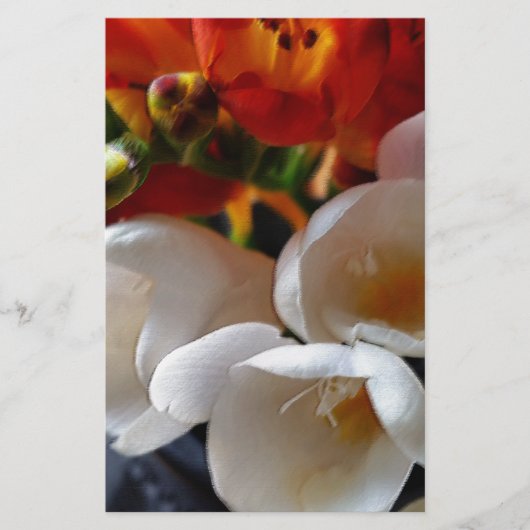 Papeterie bouquet de freesias (Devant)