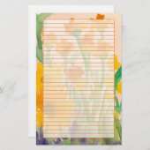 Papeterie Bouquet de tournesol jaune orange (Devant / Derrière)