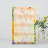 Papeterie Bouquet de tournesol jaune orange (Debout devant)