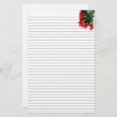 Papeterie Bouquet Red Roses - petites lignes optionnelles (Devant / Derrière)