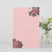 Papeterie Bouquet rose (Debout devant)