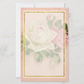 Papeterie Bouquet rose et blanc (Devant)