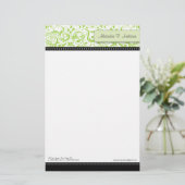 Papeterie Boutique design tourbillonnant Lime (Debout devant)