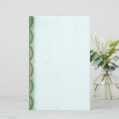 Papeterie Boutons celtiques verts (Debout devant)