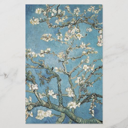 Papeterie Branches d'amande de Vincent van Gogh | en fleur, (Devant)