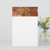 Papeterie Branches de feuilles orange Nature automnale (Debout devant)