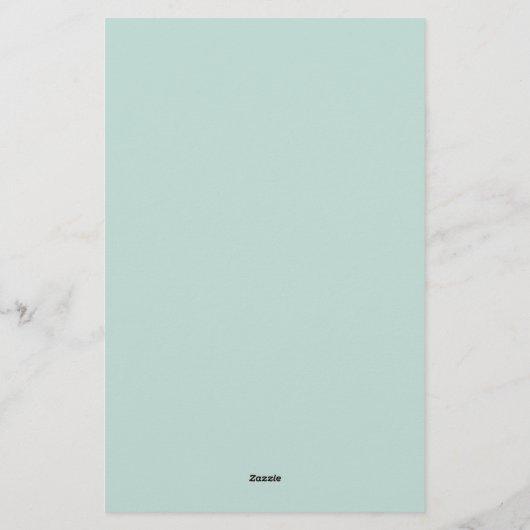 Papeterie Bridal Seaglass Solide Personnalisé (Dos)