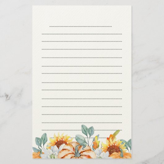 Papeterie Bridesmaid Mariage Fall cadeau à thème (Dos)