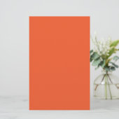 Papeterie Bright Orange Minimalist Solid Background (Debout devant)