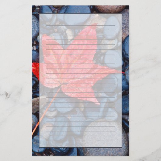 Papeterie Bright Red Fall Leaf (Devant)