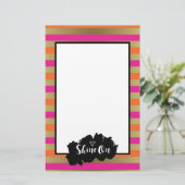 Papeterie Briller Sur Orange Rose & Faux Gold Metallic (Debout devant)