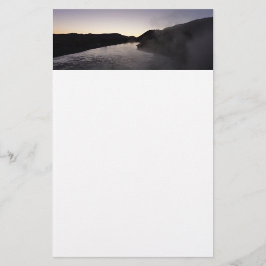 Papeterie Brouillard matinal sur la rivière Jackson à Grand (Devant)