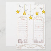 Papeterie Budget du suivi des revenus et de l'épargne (Devant / Derrière)