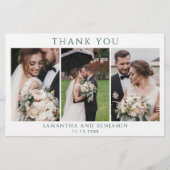 Papeterie Budget Nouveaux mariés 3 Mariage photo Merci (Devant)