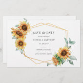 Papeterie Budget Sunflower Eucalyptus Géométrique Date d'enr (Devant / Derrière)