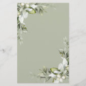 Papeterie Budget Vert Fête Invitation (Dos)